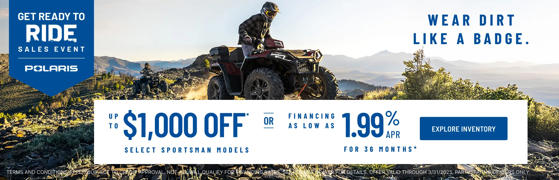 Get Ready to Ride Sales Event - ATV